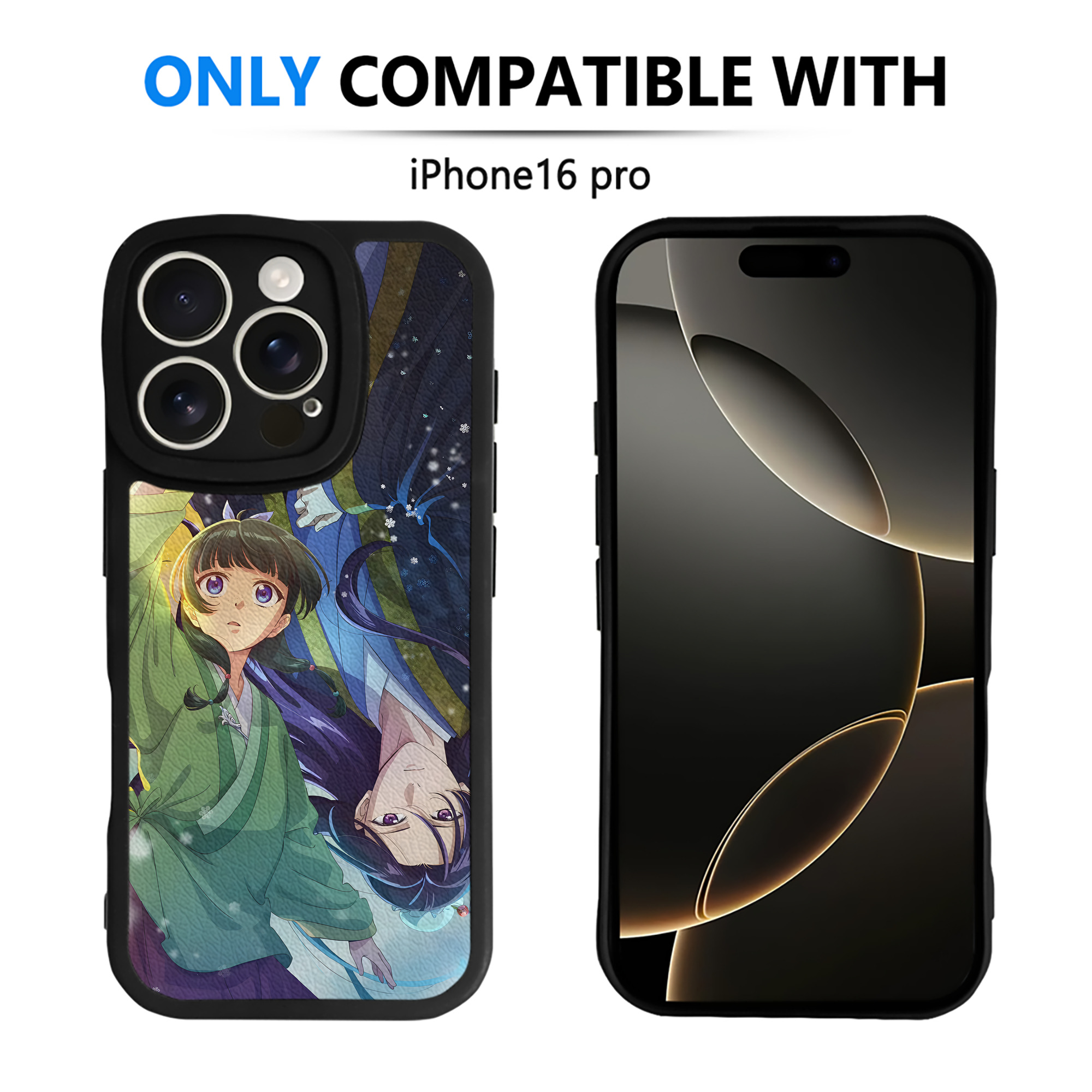 （画像用） 薬屋のひとりごと The Apothecary Diaries 【iPhone 16シリーズ対応】シリコンスマホケース（レザー調） 材質：シリコン